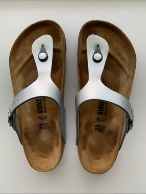 Birkenstock Gizeh Silver 7/38